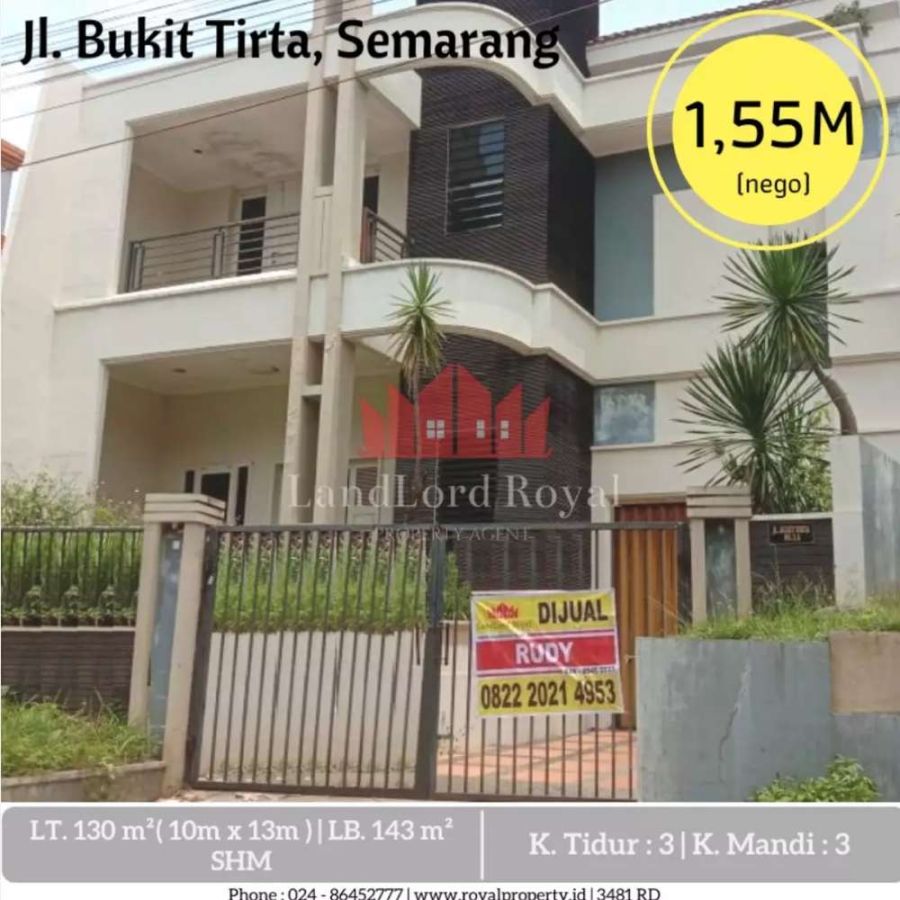 Rumah Siap Tempati Di Jl. Bukit Tirta, Semarang