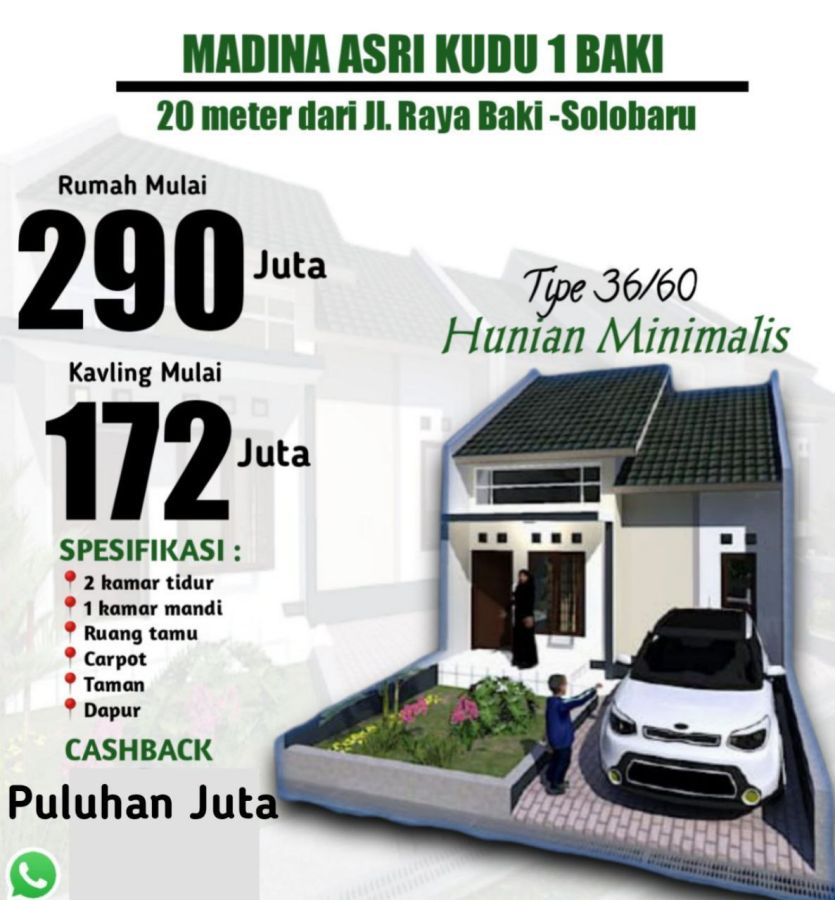 Rumah Desain Suka Suka Dekat Jalan Raya Baki Solo Madina Asri Kudu 1 Sukoharjo