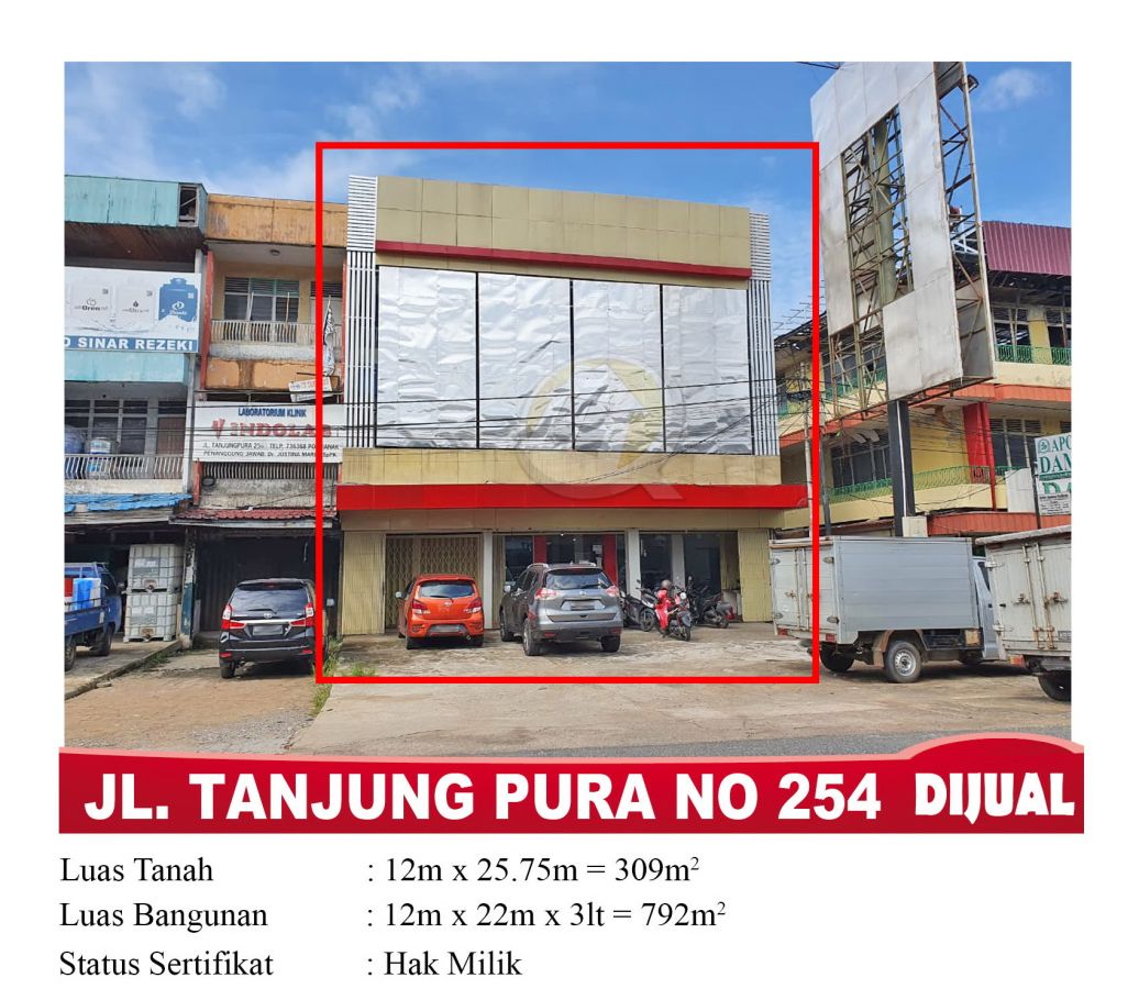 Ruko Jual Jalan Tanjungpura Pontianak