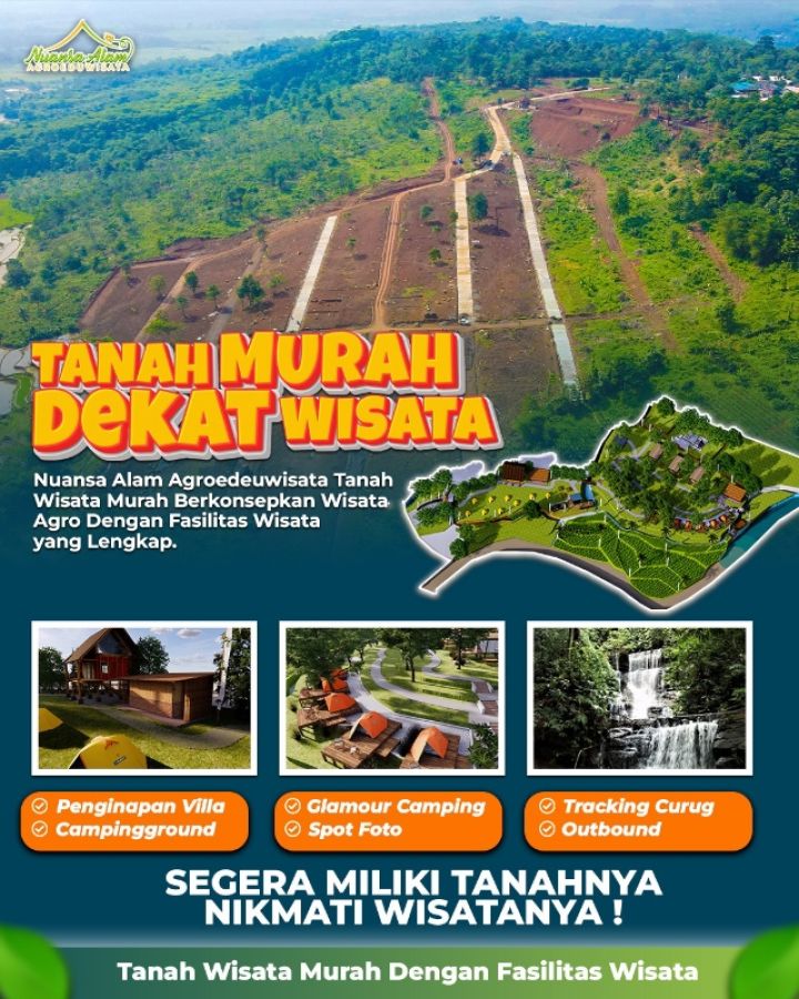 Jual Tanah Kavling Strategis Dekat Area Wisata Bogor