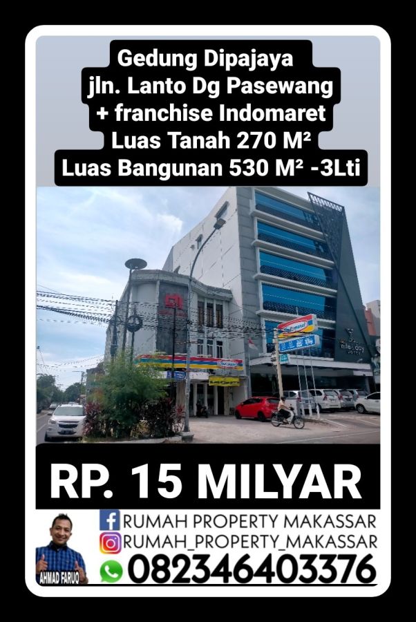 Gedung Dipajaya jln. Lanto Dg Pasewang Lengkap franchise Indomaret