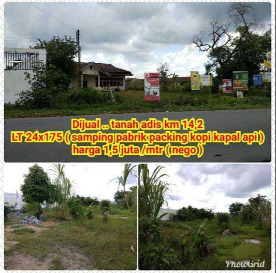 Tanah tepi Jalan Adisucipto km 14 cocok untuk Gudang, Investasi, dll