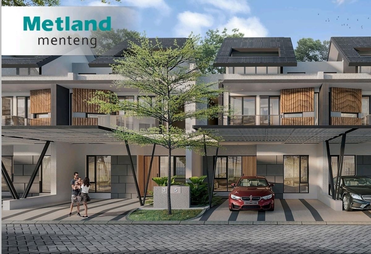 Dijual rumah baru Metland Cakung, Attic, hadap taman, dkt JGC & ASYA