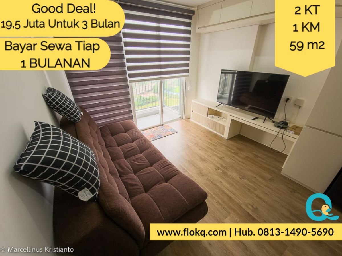 Casa De Parco 2BR |Sewa Apartemen di Cisauk Tangerang