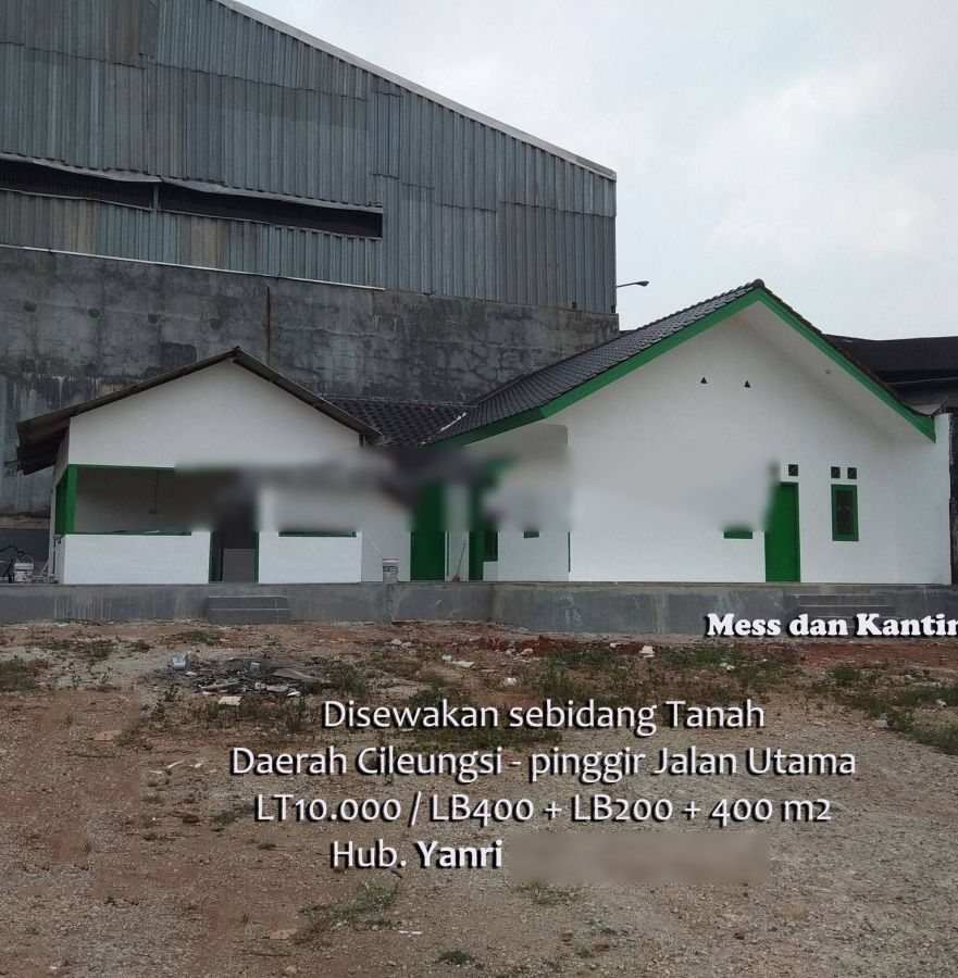 Tanah dan Bangunan Cocok Untuk Depo Logistik di Jalan Alternatif