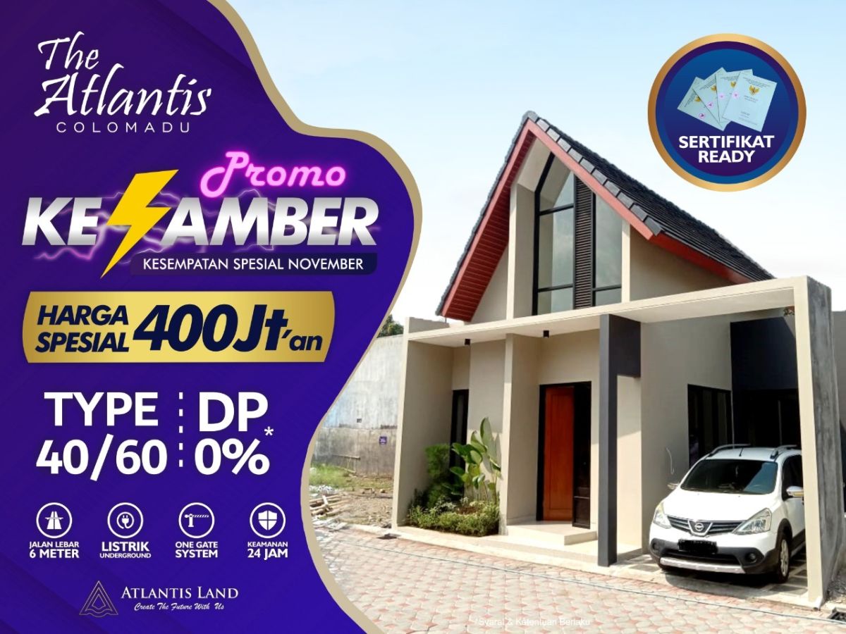 Rumah di Colomadu dekat kota solo dan Hotel Alana Promo Shm Free