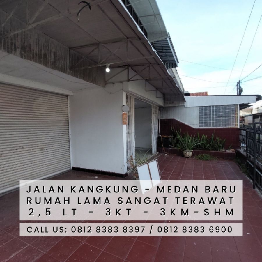 Rumah Lama Jual Murah - Masih Terawat - Jalan Kangkung Medan Baru