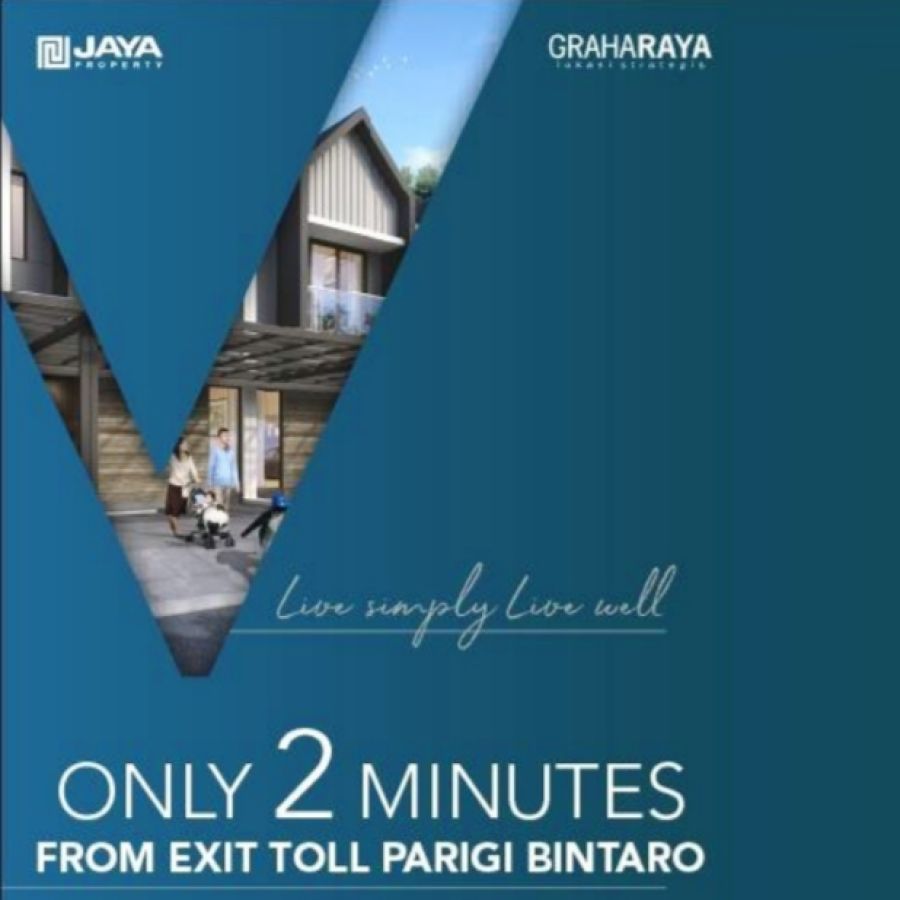 VAZZA Bintaro Graha Raya Rumah 2 Menit ke Tol Dp 0%