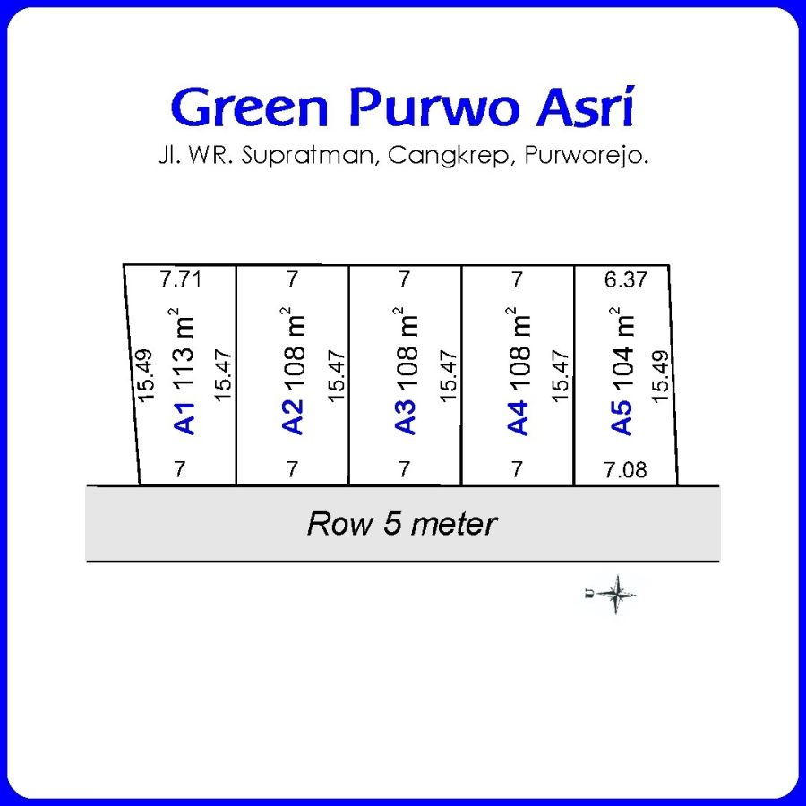 Tanah Kavling Lingkungan Asri, Purworejo Jawa Tengah