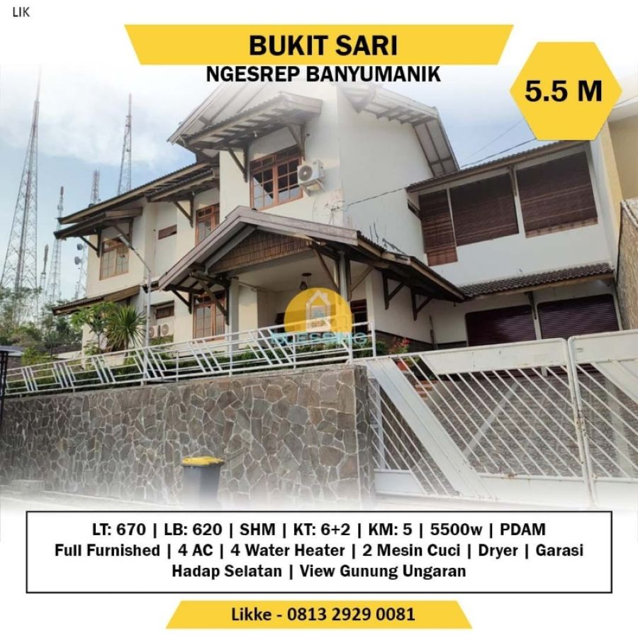 Dijual Rumah di Bukit Sari Ngresrep Banyumanik Semarang