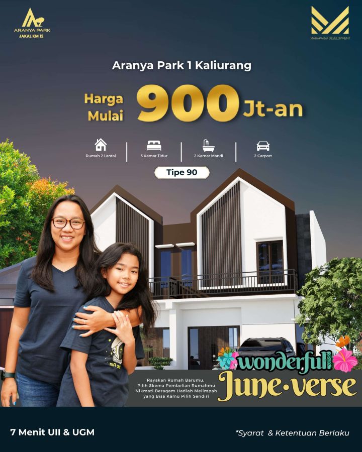 Rumah Dijual Harga 800jutaan Di Sleman Yogyakarta Type 90 2 Lantai