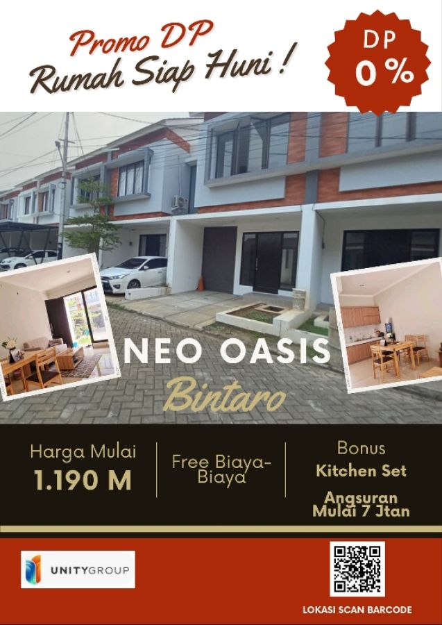 Rumah Siap Huni 2 Lantai Dp 0% Di Bintaro
