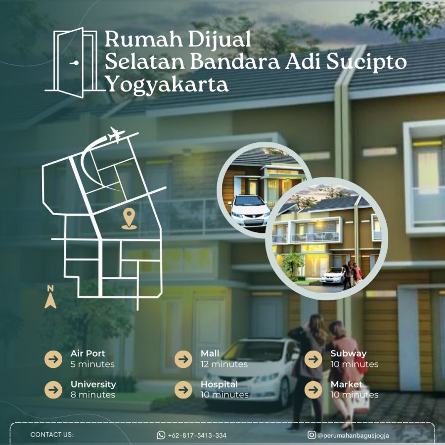 Rumah Dijual di Selatan Bandara Adi Sucipto Yogyakarta Bisa KPR