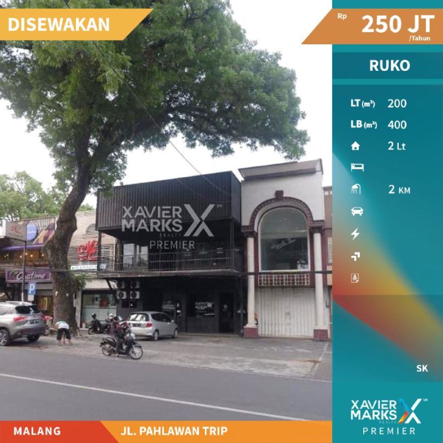 Disewakan Ruko Jalan Pahlawan Trip