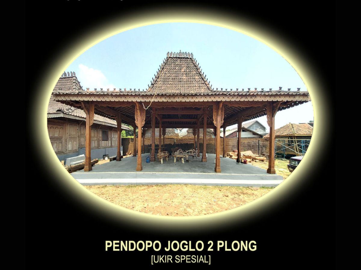 PENDOPO JOGLO Soko 20 Jati Kuno Design Spesial Full Ukir Antik & Unik