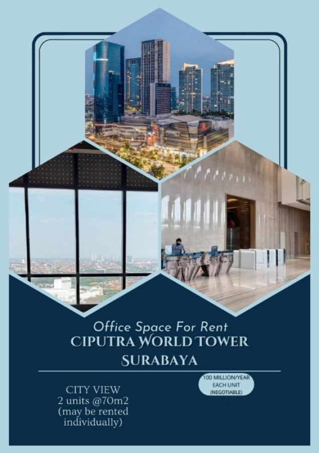 tower office space Ciputra world disewakan