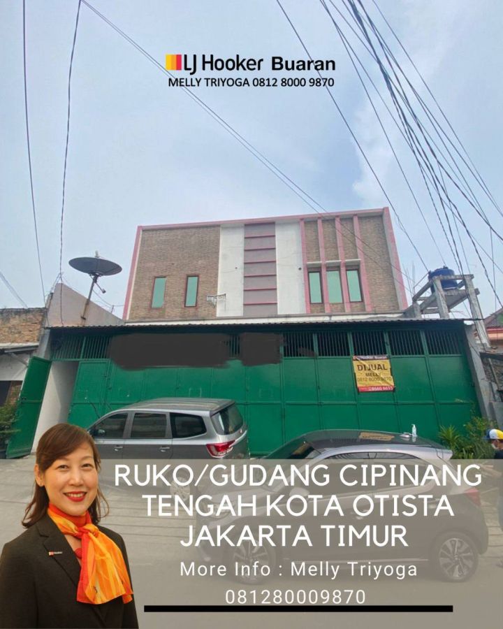 Ruko gudang Luas 2 Lantai Dekat Otista Cipinang Jakarta Timur
