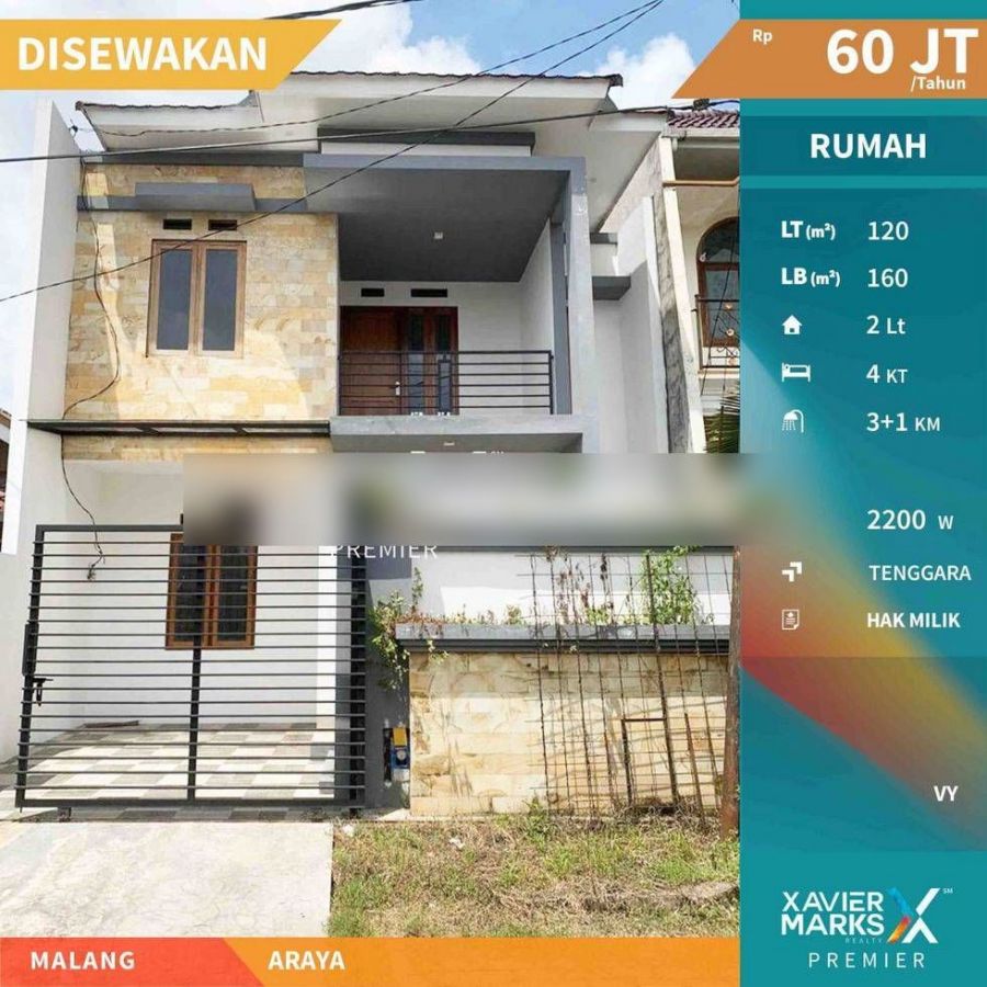 Rumah Istimewa Baru Renovasi Lokasi di Kawasan Elite Araya Malang