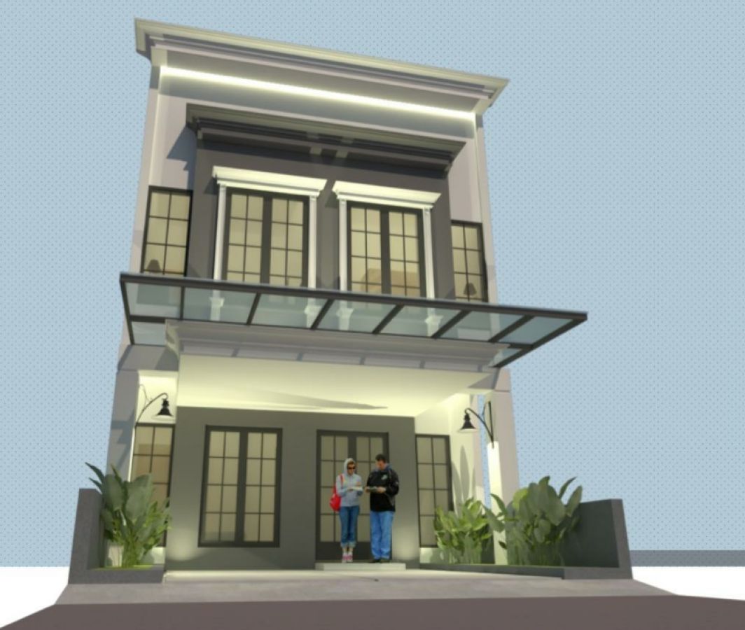 Dijual rumah baru tahap finishing dalam cluster hook di Graha Bintaro