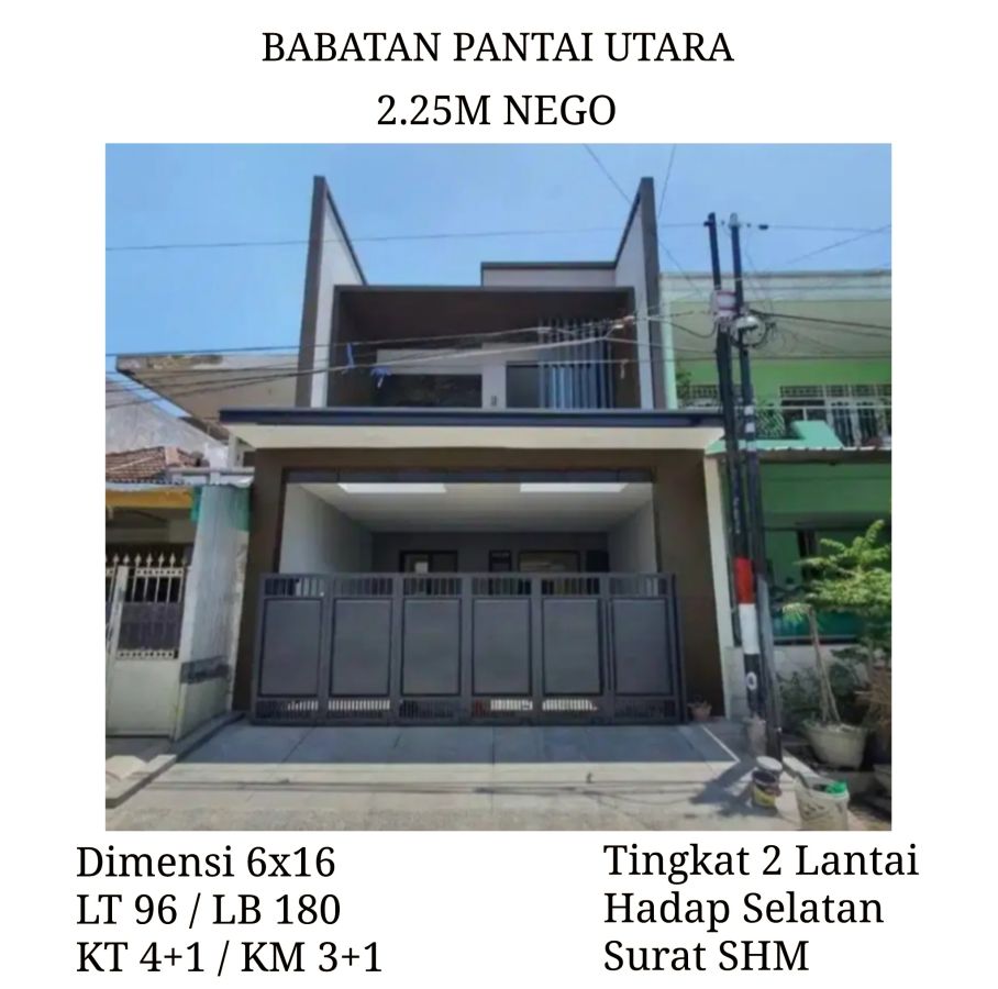 Rumah Bagus Babatan Pantai Kenjeran Surabaya Timur dkt Pakuwon City