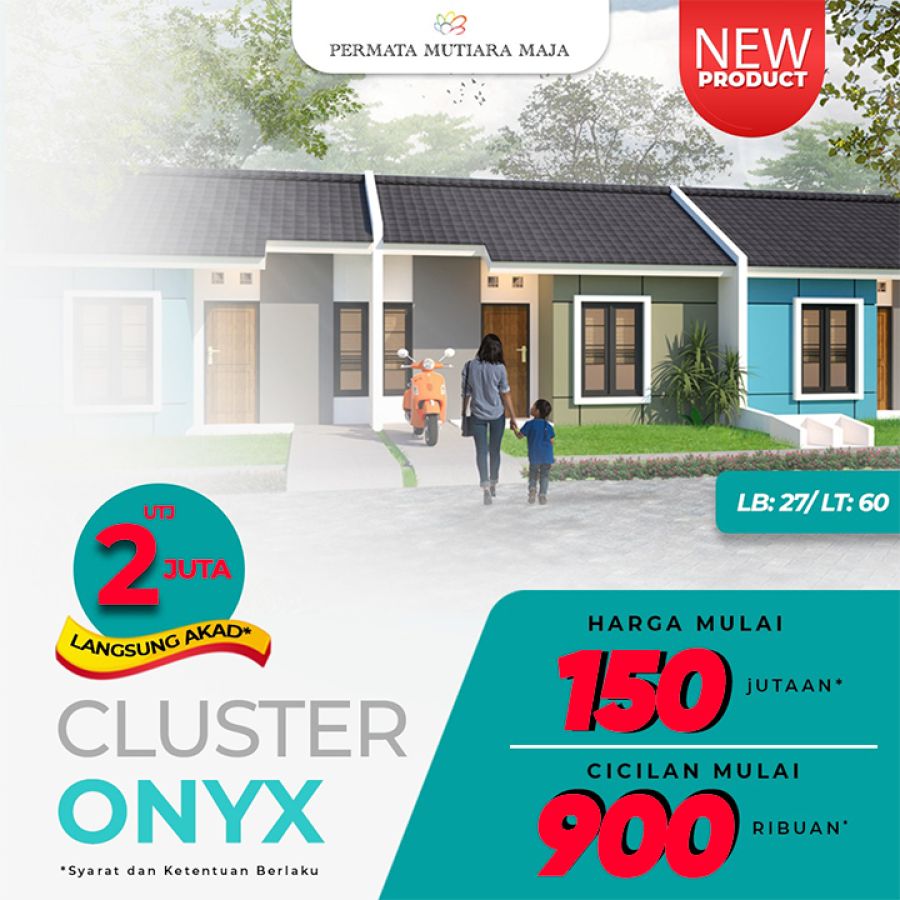Rumah Subsidi Cluster Onyx di Permata Mutiara Maja