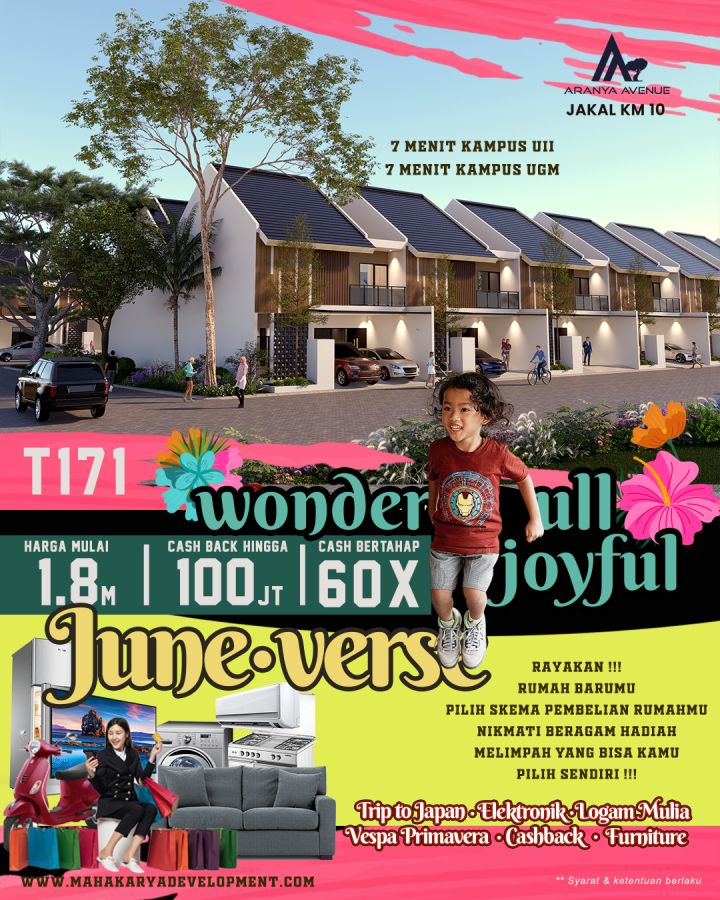 Rumah Mewah Modern Tipe 159 di Jakal Km.10 Dekat Kampus UGM Sleman