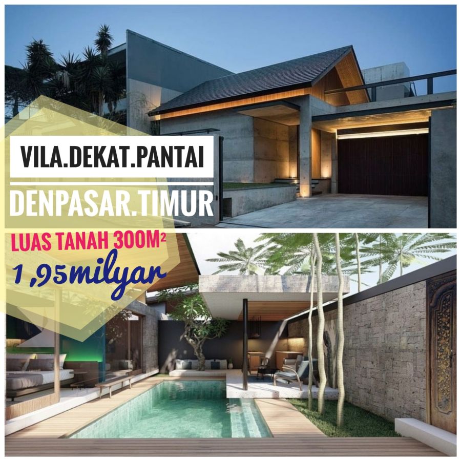Jual Villa Besar 300m2 dekat Pantai Purnama Sanur Denpasar Bali