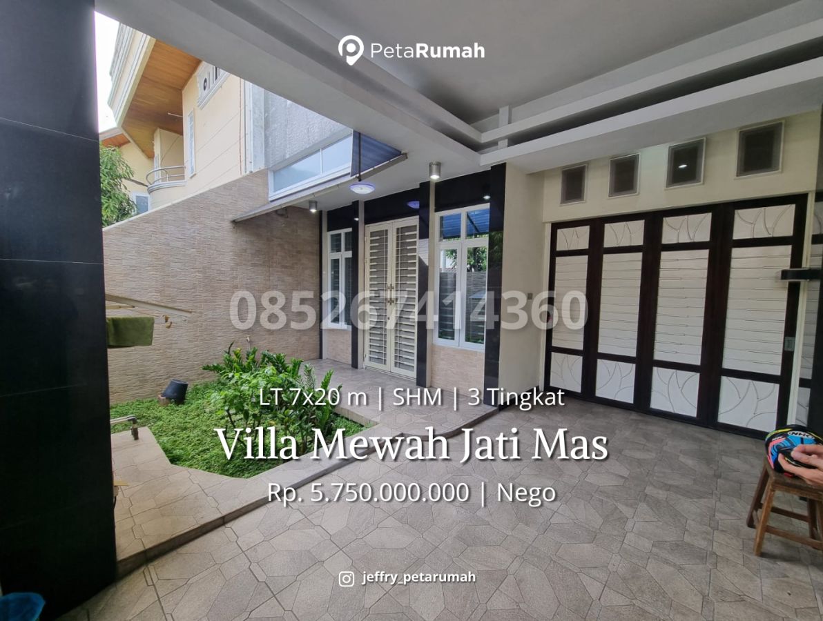 Villa Mewah Komplek Villa Jati Mas Jalan Perintis Kemerdekaan