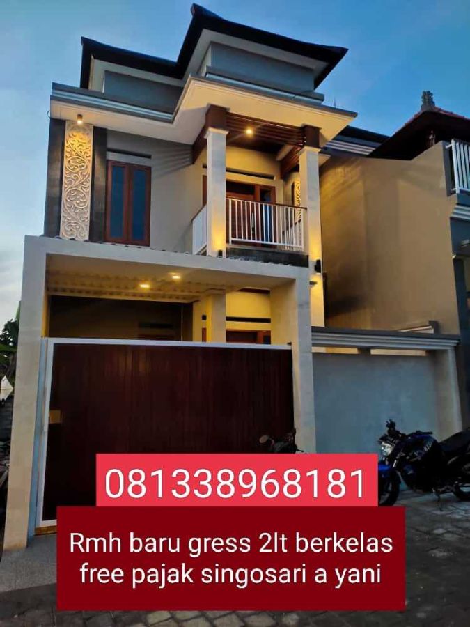 Rumah baru gres berkelas free pajak pusat kota singosari a yani jl6mtr