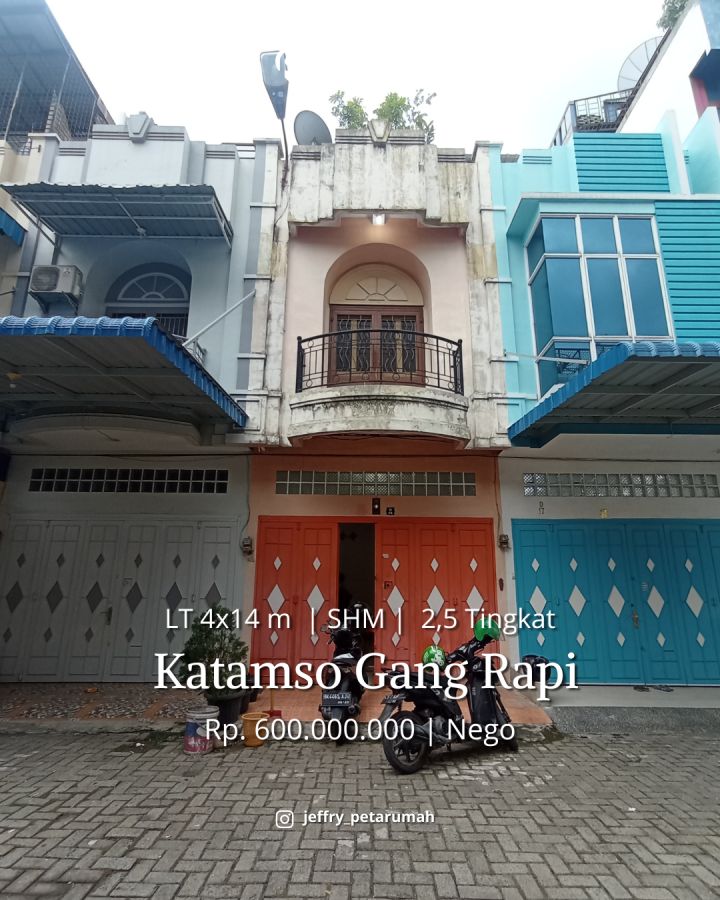 Dijual Rumah Komplek Permata Prima Jalan Brigjend Katamso Gang Rapi