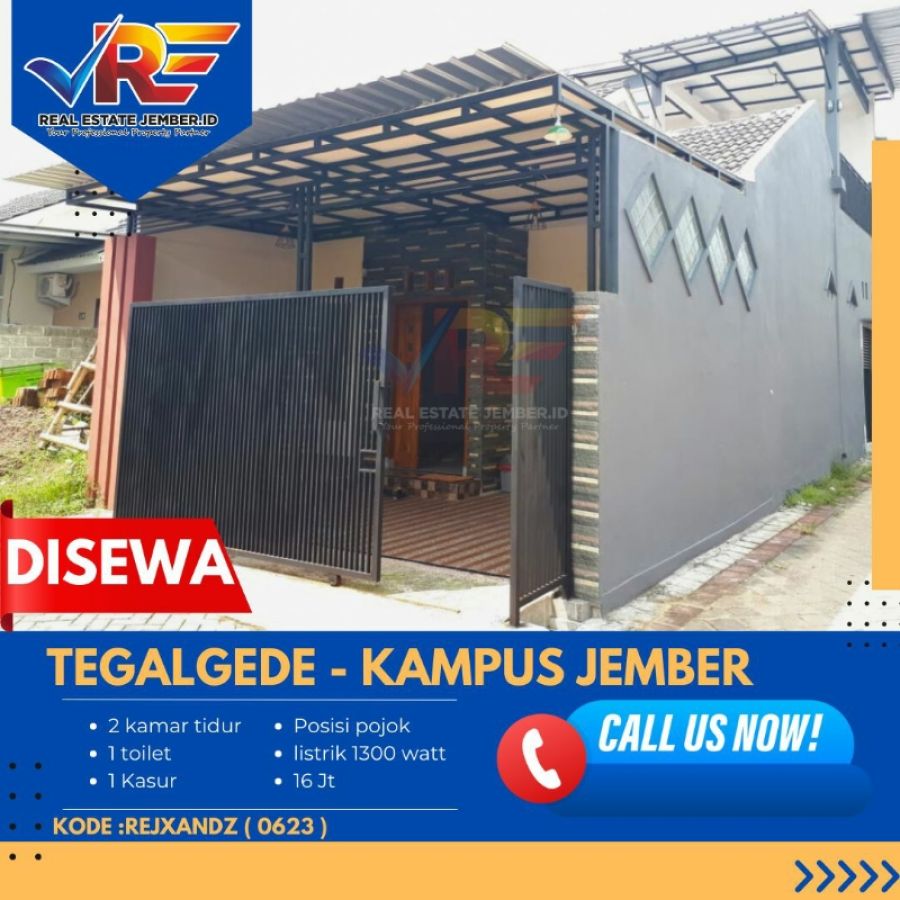 DISEWAKAN RUMAH 2 LANTAI DI TEGAL GEDE JEMBER