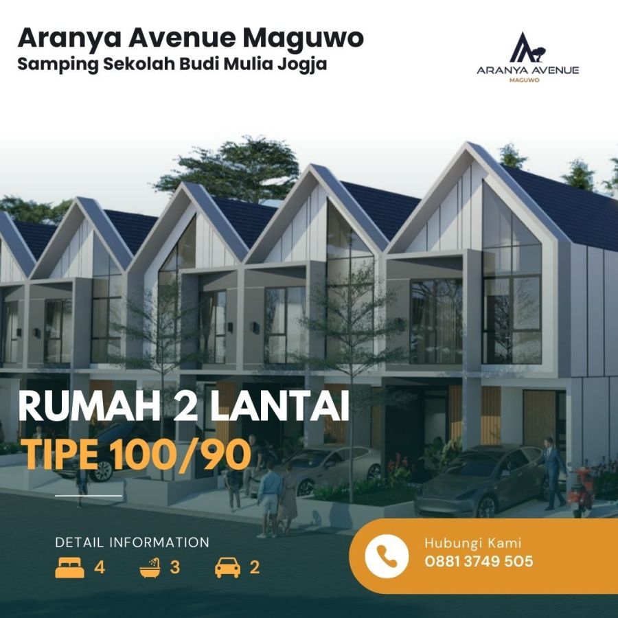 Rumah 2 Lantai Siap Bangun Tipe 100 di Aranya Avenue Maguwo Sleman