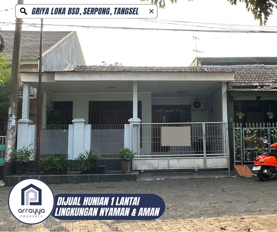 Dijual Rumah Griya Loka 1 Lantai Dengan Row Jalan Lebar \RB50,
