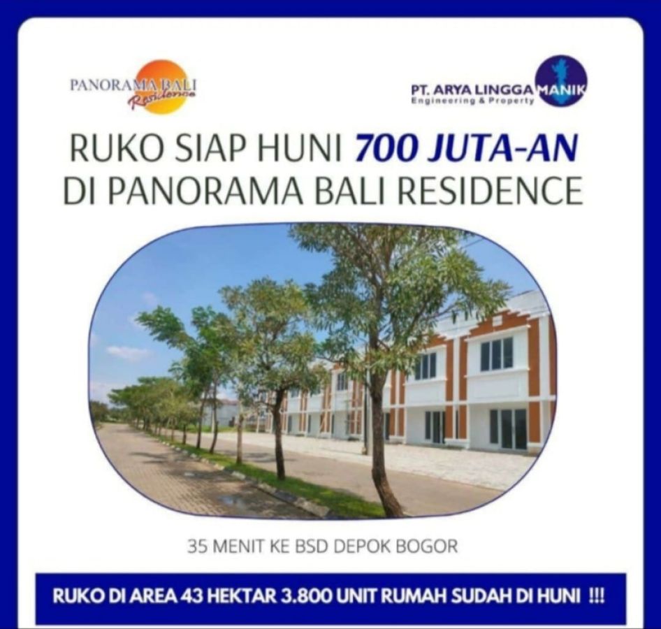Panorama Bali Residence Ruko 2 Lantai