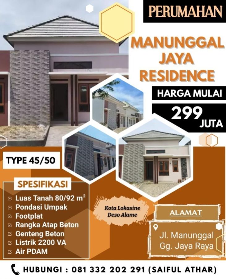 Perumahan MANUNGGAL JAYA RESIDENCE