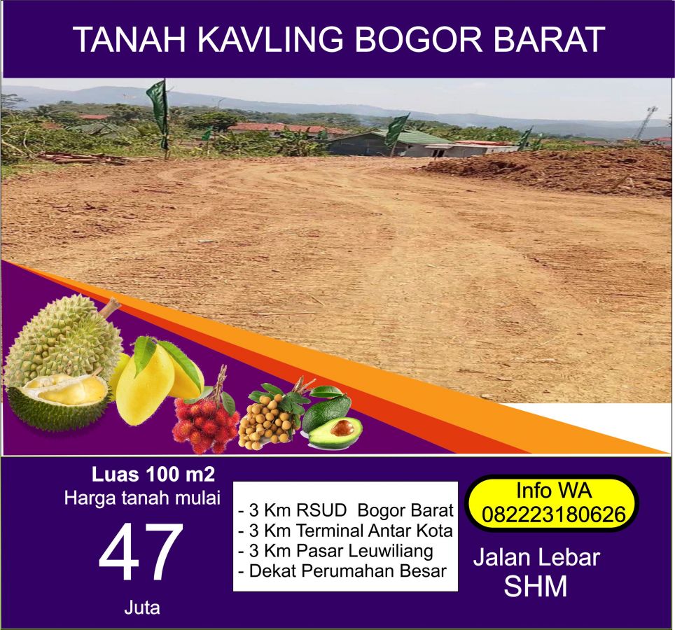 Tanah Bogor Tanah Murah Bogor Kavling Bogor Tanah Kavling Bogor Barat