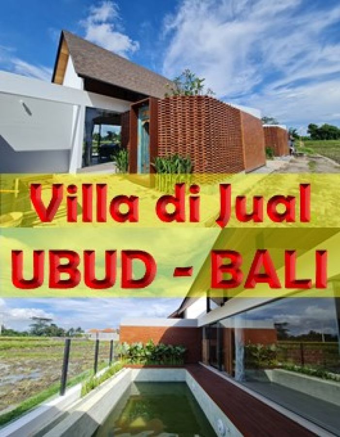 Villa view sawah di Ubud, Bali