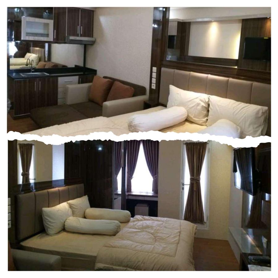 Disewakan murah, kamar apartemen tengah kota Semarang, interior mewah