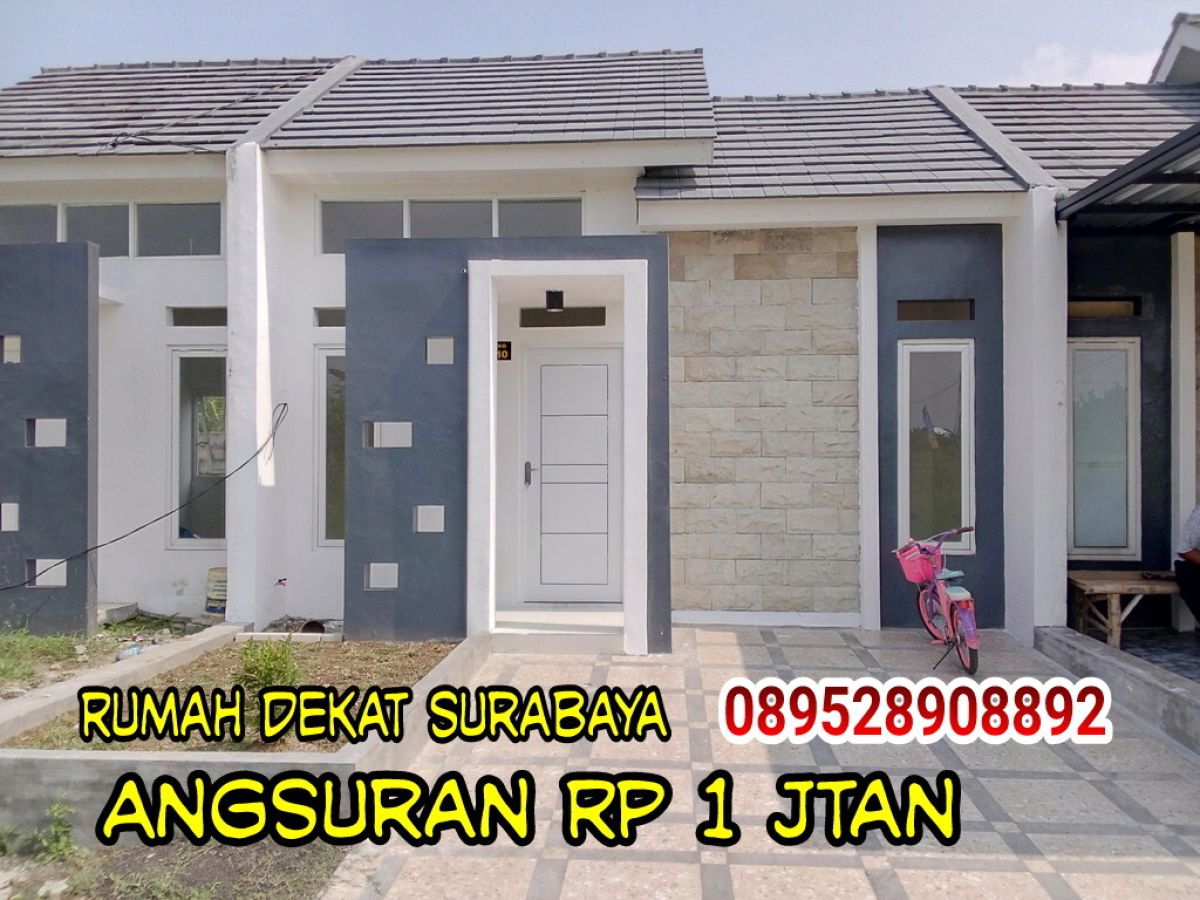Rumah Dekat Surabaya, Hanya bayar Rp 5 juta, angsuran Rp 1 jutaan