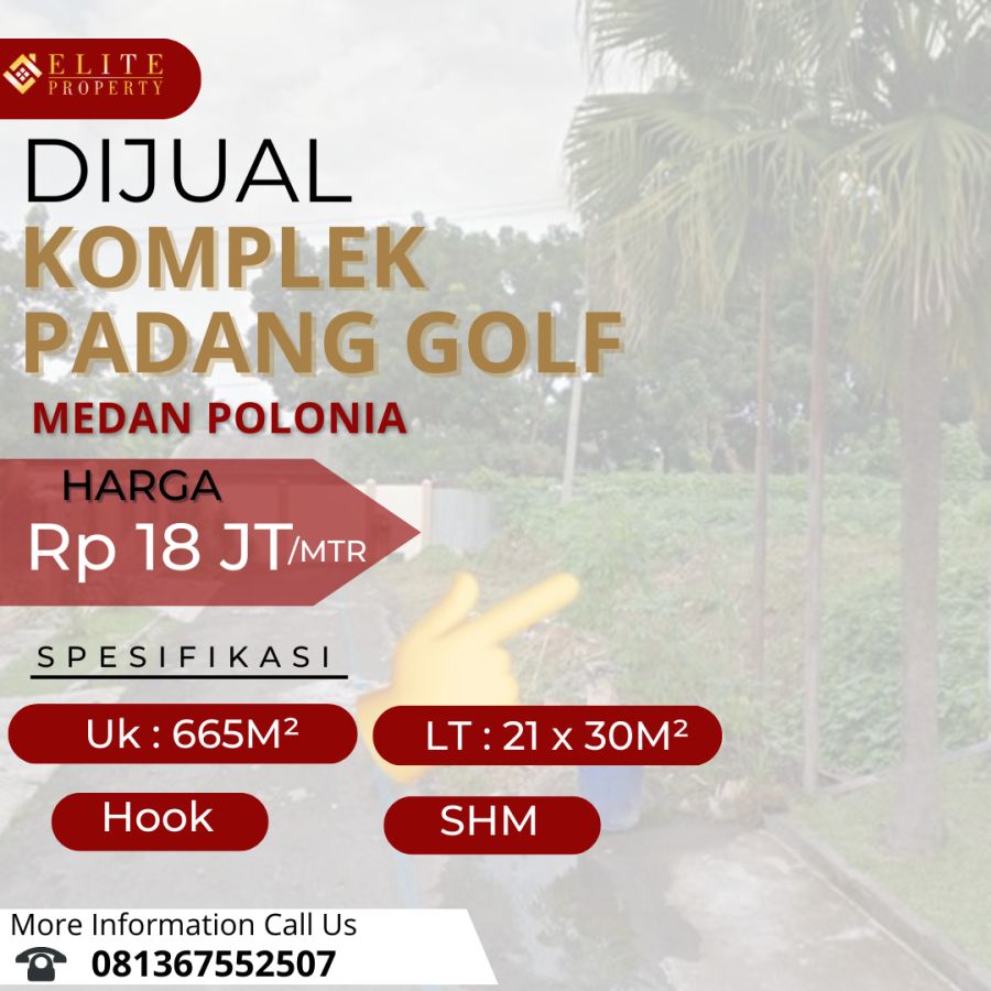 Dijual Tanah Kavling Komplek Padang Golf