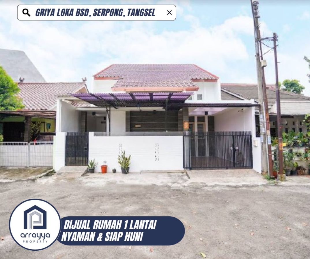 Dijual Rumah Cantik Siap Huni Griyaloka BSD Serpong /ARB48