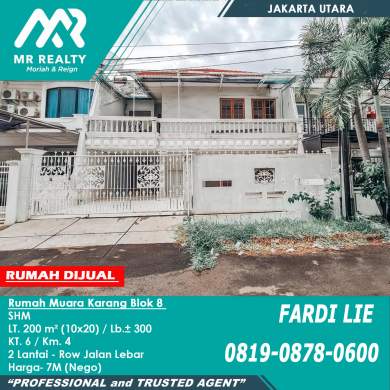 jual rumah muara karang blok 8