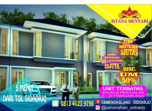 Brosur perumahan istana mentari sidoarjo