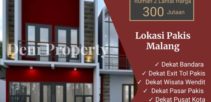 Rumah Dijual Di Pakisaji Kota Malang Dengan Garasi Lamudi