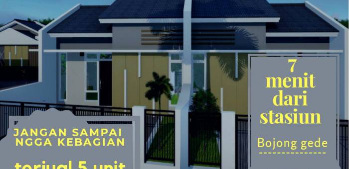 Rumah Murah 50 Juta Bojong Gede Lamudi