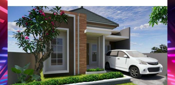 Rumah Inden Desain Modern Minimalis Lokasi Dekat Kota Kampus